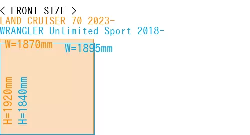 #LAND CRUISER 70 2023- + WRANGLER Unlimited Sport 2018-